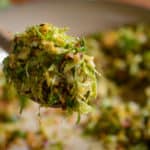 Spoonful of Wood Fired Shaved Brussels Sprouts